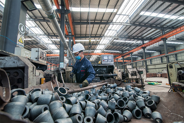 邹城网架配件-锥头加工车间